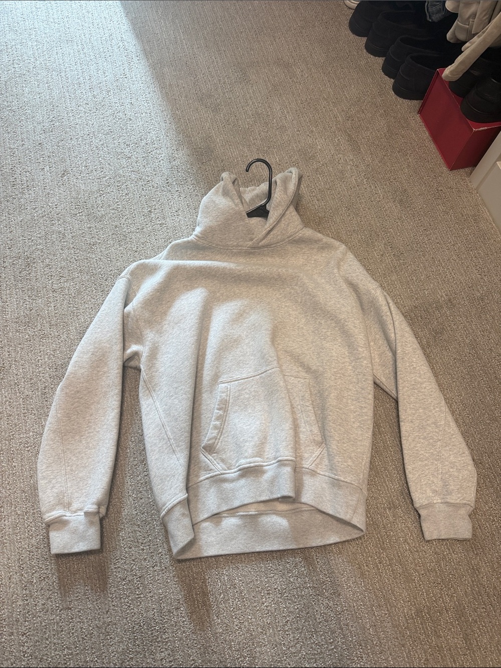 Women’s Abercrombie soft essentials  Light Gray Hooded Sweatshirt